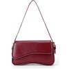 ACUYE Borsa a tracolla Y2K Borgogna Borsa da donna in pelle Hobo Bag con tracolla regolabile, rosso scuro, 25cm