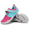 SAGUARO Barefoot Shoes Bambini Scarpe Barefoot Ragazzi Scarpe Minimaliste Ragazze Traspiranti Scarpe a Piedi Nudi Antiscivolo Scarpe Trail Running Scarpe Dita Rosa Rossa,Gr.25
