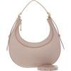Coccinelle Pelle borsetta borsa a tracolla Whisper Grained Leather Mini Bag Rosette beige