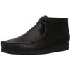 Clarks Shacre Boot, Scarpe Chukka Uomo, Black Black Leather, 41.5 EU