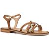 Geox D MADDALUSIAC D, Sandalo Scorrevole Donna, Camel, 36 EU