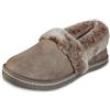 Skechers Cozy Campfire - Team Toasty, Pantofole Donna, Beige Dark Taupe Microfiber Suede Faux Fur Line Dktp, 39.5 EU