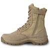 LUDEY Stivali Militari Cerniera Uomo Stivali Tattici Stivali Combattimento Stivali Escursionismo Anfibi Militari Uomo Scarpe da Trekking IDS928-Beige 41 EU