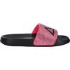 SUN68 X35205 Slippers Logo Strass Nero Fuxia Ciabatte per Donna in Gomma