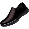 Generic Scarpe da uomo con rialzo in pelle, eleganti scarpe da lavoro, classiche Oxford, con tacco chunky e formale, impermeabili, in pelle, per il tempo libero, comode scarpe da ginnastica in pelle