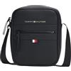 Tommy Hilfiger Uomo Borsa a Tracolla Essential PU Mini Reporter Piccola, Nero (Black), Taglia Unica