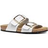 Geox Sandalo piatto da donna D Brionia R B, bianco, 42 EU