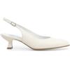 Melluso Décolleté Donna Slingback in Pelle Bianco d201 41