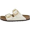 Birkenstock 1020021 Arizona Big Buckle gracef. pearl white, Birko Flor PIANELLE Donna, White EU 36