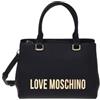 Love Moschino BORSA PU GRS NERO GALV.ORO ONE SIZE 000 - NERO GALV.ORO One Size