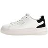 GUESS Scarpe Guess sneaker Elbina in pelle white/ black DS25GU14 FLJELBLEA12 35