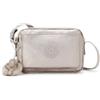 Kipling ABANU Borsa a tracolla piccola, Metallic Glow (Argento)