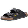 Birkenstock Arizona Birko-Flor Scarpe da Lavoro Unisex per Adulti Arizona Antistatic Birko-Flor Nero Taglia 36 - Plantare Stretto, Nero, Taglia 36