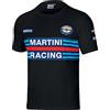 Sparco T-Shirt Replica Martini Racing (Nero, XS IT Uomo)