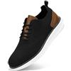 SVNKE Scarpe Oxford Uomo in Pelle Classiche Stringate Derby Basse Oxford Vintage Elegante Leggere Nero 42.5