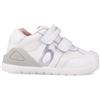 Biomecanics Scarpe Primo Passo Bambina 262121 Bianco Argento con Certificazione Pediatrica, Doppio Strappo,Ergonomica