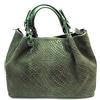 Superflybags Borsa Donna A Mano O A Spalla In Vera Pelle Stampa Intrecciata TECLA WAVE Made In Italy