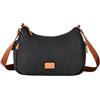 Nordace Siena Hobo - Borsa a tracolla con tasca sicura con blocco RFID e scomparti nascosti per borsa a tracolla da viaggio, Nero-marrone., Normal