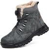 KOIFISH Scarpe Antinfortunistiche Uomo Donna Invernali Alte Scarpe da Lavoro con Punta in Acciaio Comode Leggere Scarponi Antinfortunistiche Grigio 40