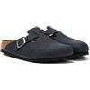 Birkenstock 059463 Boston Black, Oiled Leather Zoccoli Uomo, Black EU 43