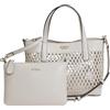 GUESS borsetta borsa a tracolla Letty 2 In 1 Mini Tote Cream White avorio