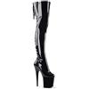 Pleaser FLAMINGO-3063 Blk STR Pat/Blk UK 6 (EU 39)