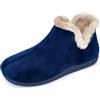 JOMIX Pantofole Donna Invernali Chiuse Ciabatte Stivaletto Pelose Calde da Casa Babbucce Pelliccia Elegante Morbide MD2430 Blu Notte 37