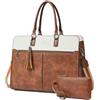 Shrrie Borsa per laptop da 15,6 pollici per le donne,Borsa da lavoro laptop resistente all'acqua,con borsa da sacchetto