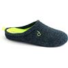 GRÜNLAND il benessere è naturale Grunland CI2651 LECY col Blu-Lime Ciabatta Uomo Invernale Giovanile Blu-Lime 44