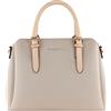 bugatti Ella Borsa da donna, borsa bowling media in similpelle, beige