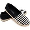 GLAMORA Espadrillas Donna Righe Ballerine Slip On Scarpe Basse Tela Mocassini Estivi Leggere Traspiranti Comode Suola Gomma Antiscivolo Calzature