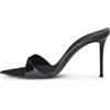 OXOAMP Sandali Mulo con Tacco a Spillo da Donna, OXOAMP-026 Slip On a Punta Stiletto Tacchi Alti 8.5~9.5 CM Heels Scarpe