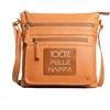 Lavalen Borsa Donna Tracolla Pelle - Borsa Tracolla Donna Piccola Multiple Scomparti - Firmata alla Moda Cerniere multiple - Borsetta a Spalla di Qualità - Borse Nera - Portamonete Regalo.