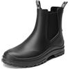 DREAM PAIRS Stivali Pioggia Chelsea Donna,Nero,41
