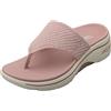 Skechers Go Walk Arch Fit 2.0 Sandalo Carrie Flat, Viola, Taglia 40