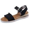 Skechers Sandali Donna 113541, Tela nera., 36.5 EU