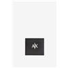 Armani Exchange Portafoglio da donna Melrose, logo Embossed Bi-Fold, Nero, Einheitsgröße
