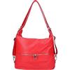 Bottega Carele Borsa Donna a spalla in vera pelle trasformabile in zaino made in italy