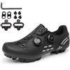 PENXZT Scarpe da Ciclismo MTB da Uomo Donna Scarpe da Mountain Bike Traspirante Compatibile con i Pedali Shimano SPD a 2 bulloni con Tacchetti, Scarpe da Equitazione