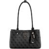GUESS Meridian II Shoulder Satchel Bag Coal Logo