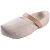 Battle-Merchant - Zoccoli in Legno con Cinturino in Pelle - Uomo, Donna, Bambino - Beige - 27 EU
