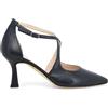 Melluso Donna Décolleté Cinturini in Pelle Blu Tacco Alto
