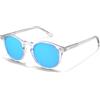 Carfia Retro Occhiali da Sole Uomo Polarizzati Rotonda Occhiali CA5288L