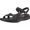 Skechers On-The-GO 600-Brilliancy Sandalo sportivo da donna, nero, 5 Wide