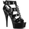 Pleaser DELIGHT-658 Blk Pat/Blk UK 3 (EU 36)