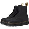 Dr. Martens Zebzag Laceless Black Wyoming, Platform Uomo, Nero, 39 EU
