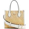 GUESS Silvana 2 Compartment Mini Tote, Cornsilk Logo