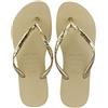 Havaianas Infradito da donna Slim Glitter Flourish, Grigio sabbia., 35/36 EU