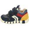 Geox B IUPIDOO Boy First Walker Shoe, Navy/Dk Red, 21 EU, Navy Dk Red, 21 EU