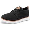 Bruno Marc Eleganti Stringate Scarpe per Ragazzi Scarpe Oxford in Tessuto Lavorato a Maglia Traspirante Scarpe da Festa per Matrimonio Abito da Riunione,Size 33.5,Nero,SBOX2503K